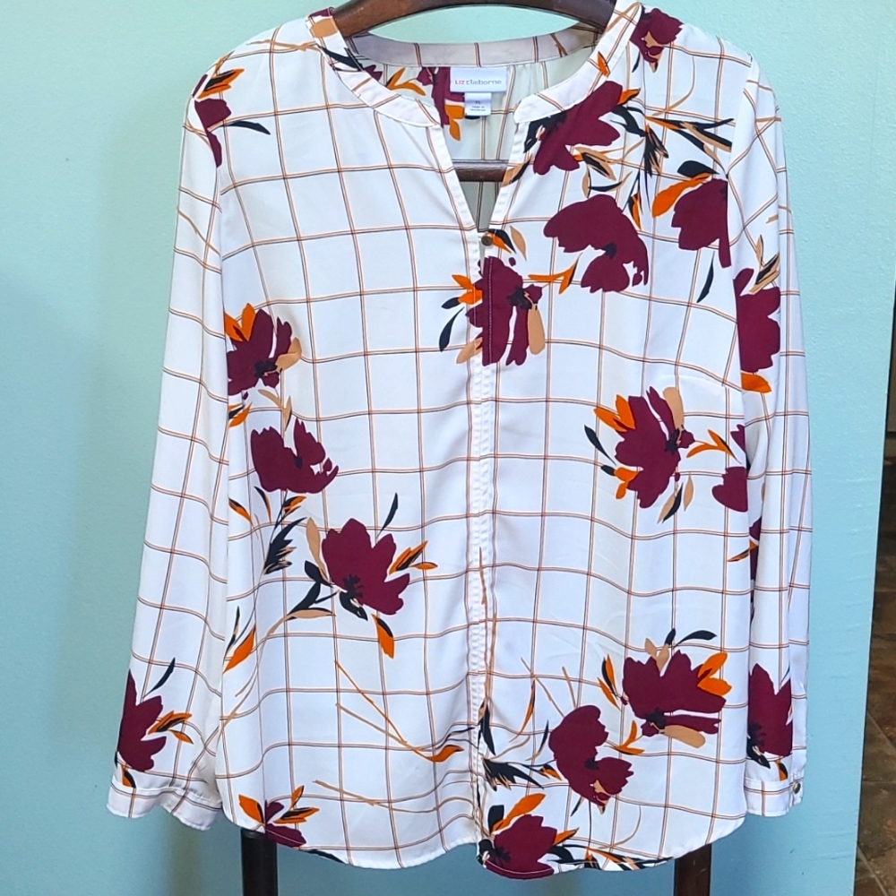 Liz Claiborne XL long sleeve blouse